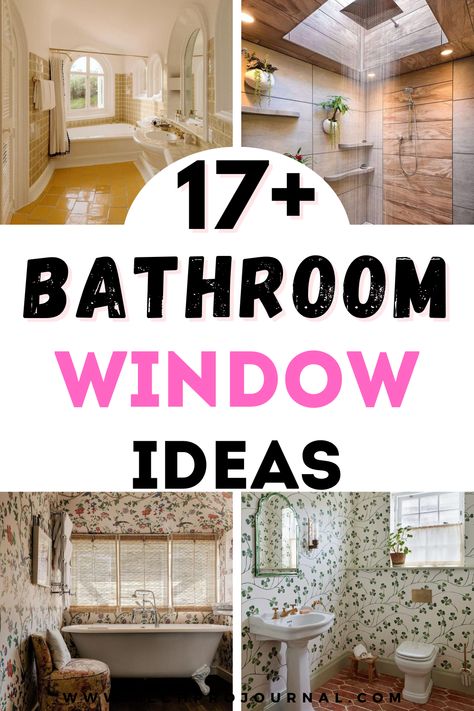 I’ve gathered the best bathroom window ideas for small bathrooms to help brighten up your space. Whether you need more natural light or want to add a stylish touch, these bathroom window ideas will transform your room into an airy oasis. Take a look and get inspired to make the most of every inch of your bathroom. Blinds For Bathroom Windows, Bathroom Window Ideas, Bathroom Window Decor, Big Window Curtains, Window Ledge Decor, Bathroom Window Coverings, Small Bathroom Window, Ledge Decor, Practical Bathroom