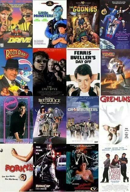 80's movies! Some are classics!!! Movies Of The 80's, 80's Movies, 80s Nostalgia, 90s Movies, 80s Movies, Halloween Stuff, The 1980s, Classic Movies, The Good Old Days