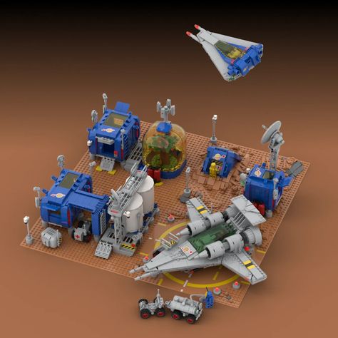 LEGO IDEAS - 🚀 Unleash your imagination: Build your dream space base! - Next Generation Classic Space Base Lego Classic Space Moc, Lego Space Station, Sience Fiction, Ice Planet, Futuristic Vehicles, Lego Inspiration, Lego Activities, Classic Lego, Lego News