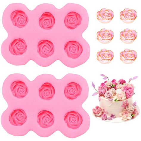 PRICES MAY VARY. 【Material】These rose casting molds are made of quality silicone, flexible and durable, reusable and smooth, and will not easily break. 【Design】This molds are designed into rose flower shapes, full of creativity, cute, and fun. The flowers are realistic in shape, increase the festive atmosphere, and are very suitable for party use. 【Easy to Demold】Our silicone molds are soft and flexible while maintaining high tear strength. It also has non-stick properties making the de-molding Candy Making Supplies, Flower Shapes, Flower Molding, Fondant Silicone Molds, Chocolate Ice, Candy Making, Fondant Molds, Kitchen Baking, Candy Chocolate