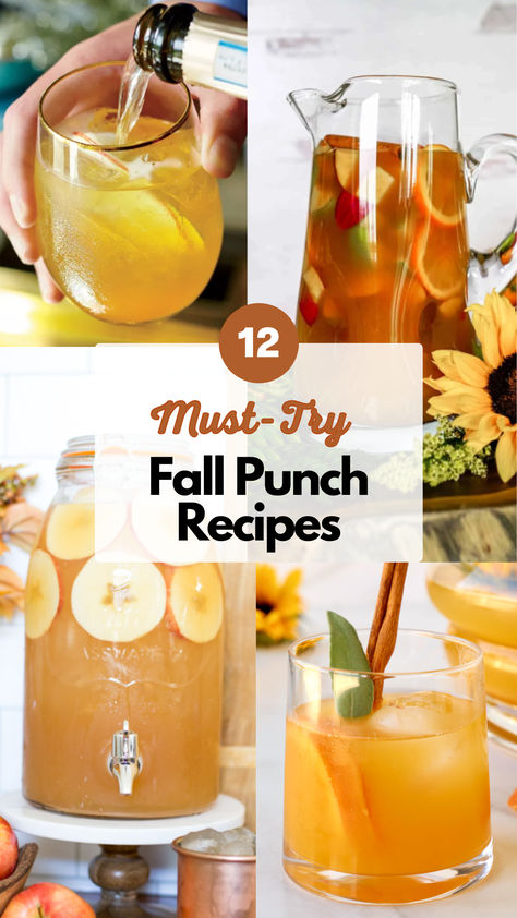 Fall Punch Recipes Drinks For Bunco, Perculator Punch, Fall Punch With Alcohol, Fall Non Alcoholic Drinks Punch Recipes, Easy Fall Punch Recipes Alcoholic, Evan Williams Spiced Cider Recipes, Fall Prosecco Punch, Fall Baby Shower Punch Ideas, Fall Alcohol Punch Recipes