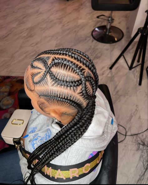 8-10 Stitch Braids, 7 Stitch Braids, 8 Freestyle Stitch Braids, Stitch Braids With Design With Bun, 8 Straight Back Feed In Braids, Stitch Hairstyles, Stitch Braids Designs, 8 Stitch Braids With Design, 8 Feed In Braids Hairstyles