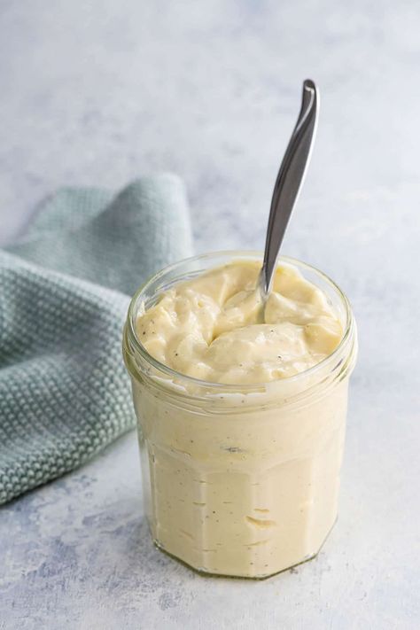 Mayonnaise Recipe Food Processor, Vegan Mayonaise, Homemade Mayo, Mayonnaise Recipe, Vegan Mayo, Vegan Mayonnaise, Homemade Mayonnaise, Immersion Blender, Vegan Sauces