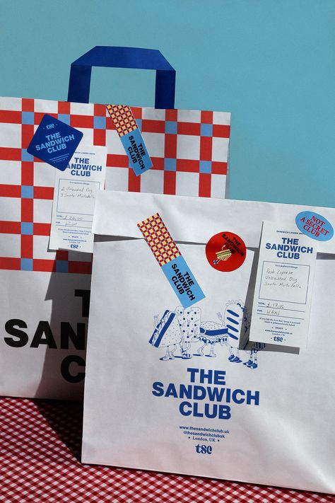 The Sandwich Club, Sandwich Club, Logo Design Agency, Graphisches Design, Desain Editorial, Food Branding, Branding Design Packaging, التصميم الخارجي للمنزل, Logo Design Branding