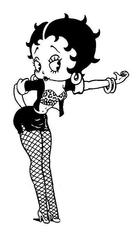 Betty Boop Coloring Pages, Coloring Book Pages, Betty Boop, Book Pages, Coloring Page, A Black, A Woman, Coloring Pages, Black And White