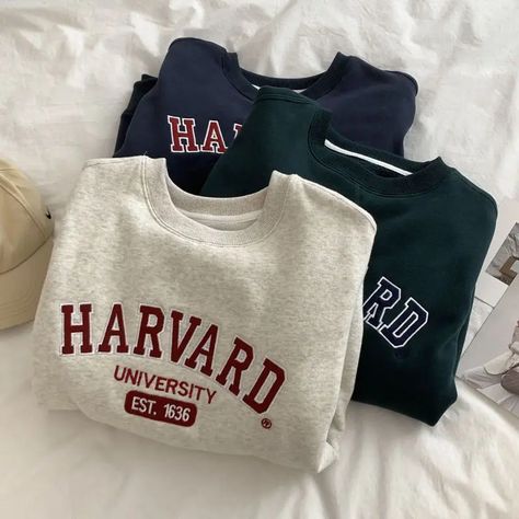 Korean original new age reducing spring and autumn trendy sweatshirt round neck long sleeved Letter Sweater, Old Sweatshirt, Autumn Sweater, Sweatshirt Aesthetic, Loose Coats, Women Sweatshirt, Embroidery Sweatshirt, Letter Embroidery, Sweater Coat