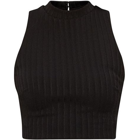 Black Ribbed High Neck Crop Top ($7.83) ❤ liked on Polyvore featuring tops, crop tops, shirts, black, slim fit shirts, holiday tops, sleeveless tops, sleeveless crop top and ribbed shirt Black High Neck Top, Black Sleeveless Shirt, Crop Tops Shirts, High Neck Sleeveless Top, Mode Ulzzang, High Neck Shirts, Shirts Crop, High Neck Crop Top, Evening Tops