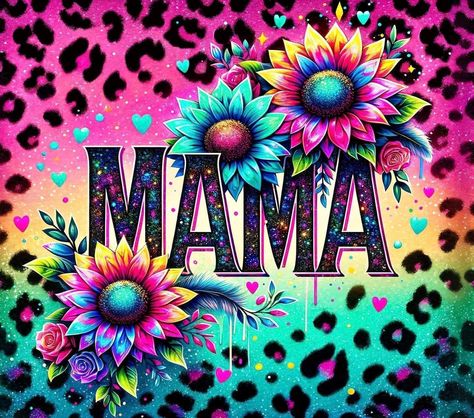 Flower Mama Animal Print Background, Trippy Iphone Wallpaper, Sublimation Ideas Projects Inspiration, Mama Tumbler, Mama Sublimation, Color Vibe, Tumbler Cups Diy, Cellphone Wallpaper Backgrounds, Cricut Creations