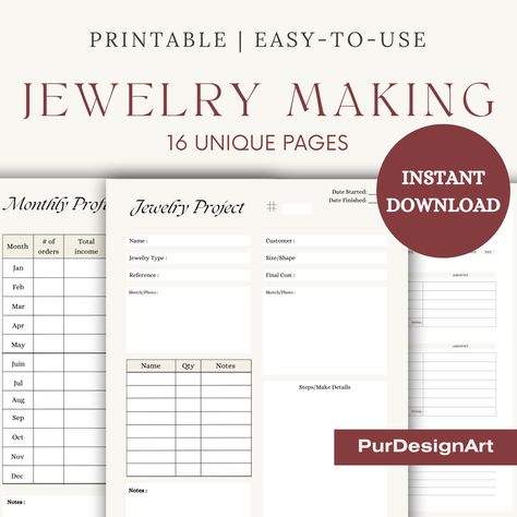 Jewelry Making Log, Jewelry Template, Business Bundle, Jewelery Business, Business Catalog, Order Form Template, Printable Tracker, Jewelry small business, catalog template, Invoice template, jewelry customer form, jewelry journal, business notes Jewelry Journal, Business Catalog, Jewelry Small Business, Project Journal, Journal Business, Printable Tracker, Catalog Template, Jewelry Template, Business Notes