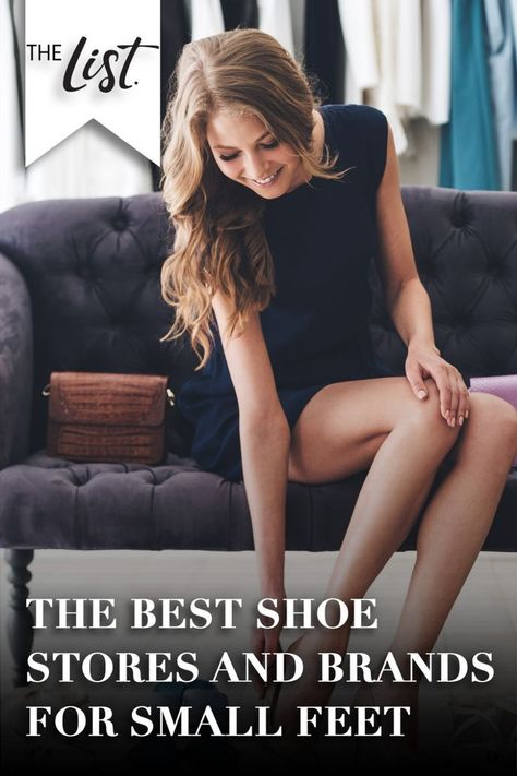 It shouldn't be so tough for those of us with small feet to find shoes that fit. Luckily, we've come to the rescue! We've done our research and gathered info on over 20 shoe stores and brands that cater to women with smaller feet and some that run small or narrow. So, follow along with us as we explore the best shoe stores and brands for small feet. #shoes #shoeshopping #fashion #shoebrands Shoes For Narrow Feet Woman, Tiny Woman, Shoe Stores, Feet Shoes, To The Rescue, Shoe Store, Womens Heels, Over The Knee Boots, Over The Knee