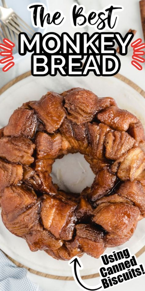 Best Monkey Bread Recipe, The Best Monkey Bread Recipe, Homemade Monkey Bread Recipe, The Best Monkey Bread, Best Monkey Bread, Biscuit Monkey Bread, Homemade Monkey Bread, Monkey Bread Recipe Easy, Cinnamon Monkey Bread