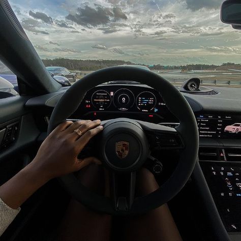 Took the new @porsche taycan for a spin at @pecatl yesterday 🔥 so excited to be test driving it for the week while i’m home in ATL Girl Driving, Girls Driving, Black Legends, Mom Car, Dream Vision Board, New Porsche, Porsche Taycan, Experience Center, Luxury Lifestyle Dreams