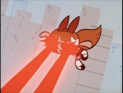 Blossom Using Her Laser Beams To Melt Mojo’s Laser Gun Blossom Utonium, Powerpuff Girl, Madara Uchiha, Powerpuff Girls, Cartoon Network, Beams, Blossom, Moon, Quick Saves