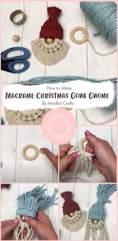 With Mindful Crafts’ tutorial as your guiding star, you’ll be well-equipped to create a Macrame Christmas Gonk Gnome decoration that captures the spirit of the season and showcases your crafting skills. Macrame Gonk Tutorial, Diy Macrame Gnome, Mindful Crafts, Macrame Gnome, Home Decor Macrame, Gonk Gnome, Whimsical Home Decor, Christmas Gonk, Gnome Tutorial