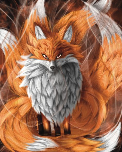 🦊🔥 Mystical Nine-Tailed Fox 🔥🦊 Let this majestic fox ignite your imagination! With its fiery aura and elegant tails, it embodies strength, wisdom, and mystery. 🧡✨ ✨ Double tap if you feel the magic! ✨ #NineTailedFox #FantasyArt #FoxSpirit #MysticalCreatures #FantasyVibes #EpicArt #FoxLovers #fox #kitsune #mystical #mysticfox #foxart #digitalart #spirit #flame #smoke #fog #fantasy #procreate #art #artist #fire #foxfire #ninetail #foxart #foxdrawing #FantasyArt #FoxArt #MysticalCreatures Mystic Illustration, Imagination Art, Mystical Animals, Fox Drawing, Fox Spirit, Nine Tailed Fox, Fantasy Creature, Procreate Art, Fox Illustration