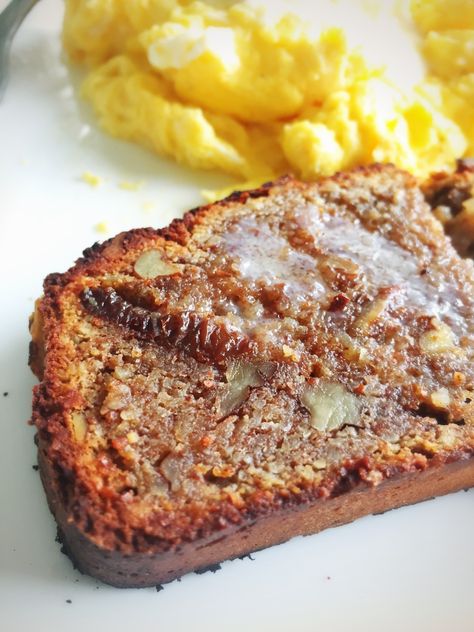 Banana Pecan Spice Bread (Grain Free) Gaps Breakfast, Spreadable Butter, Pecan Bread, Plant Diet, Grain Free Bread, Spice Bread, Recipe Banana, Quirky Cooking, Apple Spice