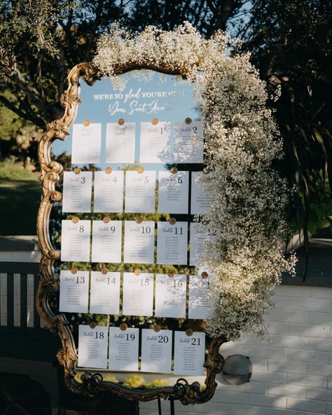 Mirror seating chart
#wswedding #dfwwedding #venue #catering #weddinginspo #weddinginspiration ⁠ Seating Chart Sign Mirror, Table Chart Wedding Seating Plans, Mirror Table Chart Wedding, Large Mirror Wedding Decor, Floor Length Mirror Seating Chart, Seating Chart Wedding Elegant, Seating Chart In Frame, Painting Seating Chart, Table Seating Chart Wedding Mirror