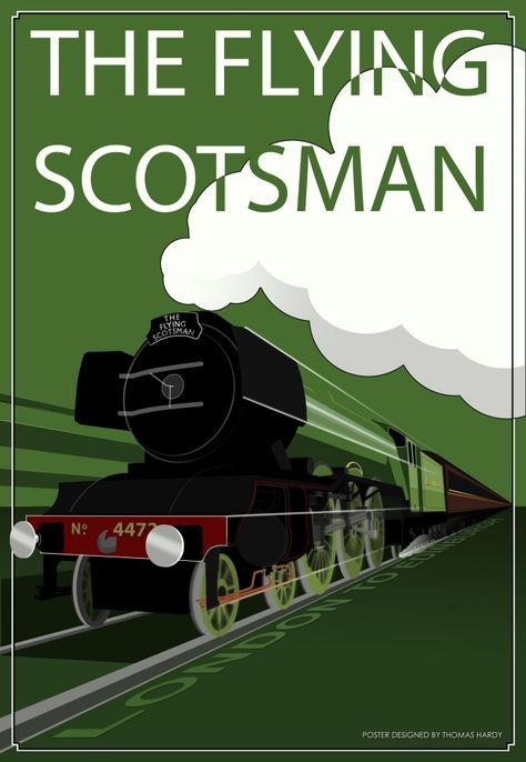 Flying Scotsman, Railroad Art, Train Posters, Transportation Poster, Postal Vintage, Lovely Poster, Railway Posters, Deco Poster, Train Art