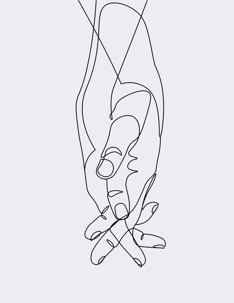 Hold Hands Woman and Man Continuous Line Art Line Drawing Holding Hands, Line Art Two Women, Holding Hands One Line Drawing, Hand Holding Line Art, Man Woman Line Art, Holding Hands Line Drawing, Line Art Drawings Hands, Line Art Hands Holding, Man And Woman Line Art