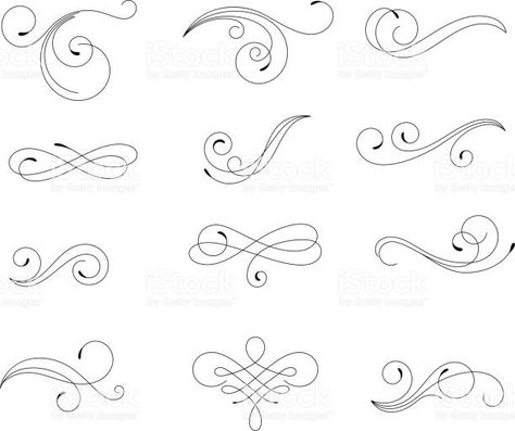 Calligraphy Lines Free Vector Art - (1,654 Free Downloads) Calligraphy Lines, Free Calligraphy, Calligraphy Fonts Alphabet, Text Dividers, Tattoo Fonts Cursive, Boho Art Drawings, Bulletin Journal Ideas, Vector Art Design, Doodle Art Designs