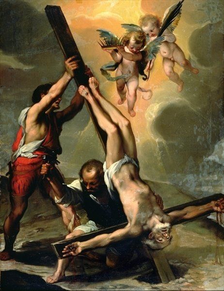 The Upside Down Cross: Satanic or Symbolic San Sebastian Martir, Upside Down Cross, Giorgio Vasari, St Sebastian, Greek And Roman Mythology, San Pietro, Mythology Art, Classic Paintings, Sacred Art