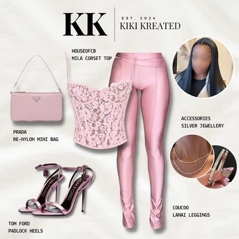 in a pink state of mind 🌸 - follow @kikikreated - save for inspo #fashion #outfitinspo #virtualstylist #ootd #explorepage #swarovski… | Instagram Pink Summer Fits, Baddie Pink Outfits, Pink Birthday Outfits Black Women, Birthday Brunch Outfit Black Woman, Pink Dinner Outfit, 22 Birthday Outfit Ideas, Birthday Pink Outfit, Pink Going Out Outfits, Club Fits Black Women