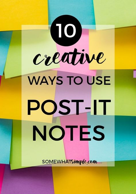 Creative Post-it Notes Postit Note Art, Ways To Use Sticky Notes, Use Sticky Notes, Yearly Planner Printable, Planner For School, Post It Art, Planner For Moms, Exam Planner, Focus Boards