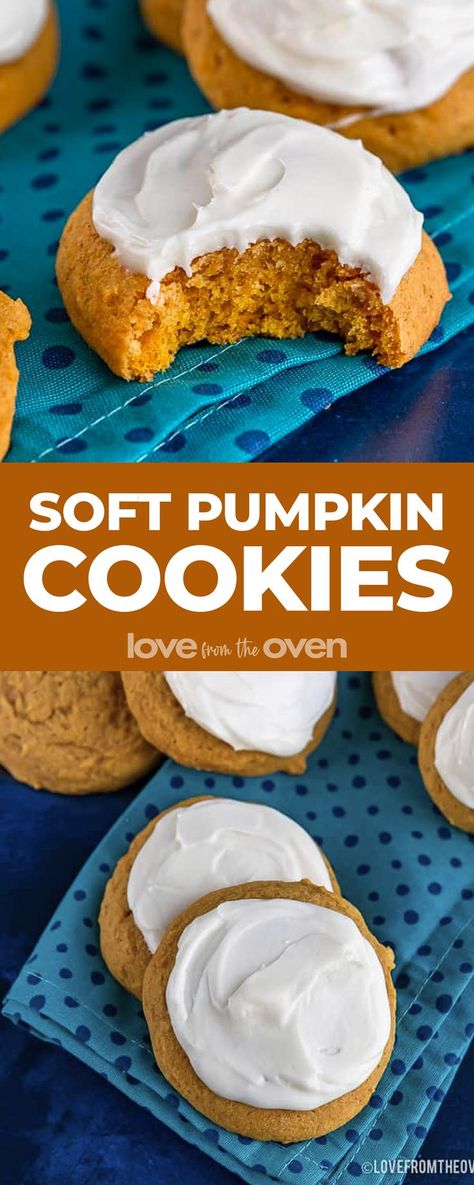 Soft Pumpkin Sugar Cookies Recipe, Pumpkin Cookies Sallys Baking, Pumpkin Cookie Icing Recipe, Pumpkin Soft Drop Cookies, City Bites Pumpkin Cookie Recipe, Sour Cream Pumpkin Cookies, Pumpkin Cookies Fluffy, Libbys Pumpkin Cookies Recipe, Pumpkin Drop Cookies With Icing