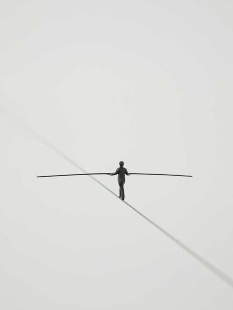 Walking A Tightrope, Tightrope Walker Aesthetic, Tightrope Walker Tattoo, Tightrope Walker Drawing, Tightrope Drawing, Risk Tattoos, Tightrope Aesthetic, Take The Risk Tattoo, Risk Wallpaper