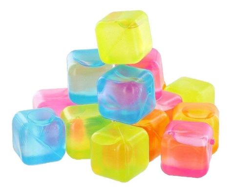 Reusable Ice Cubes, Plastic Ice Cubes, Drink Bar, Ice Cube Trays, Beverage Cooler, Peach Rings, Ice Cubes, Party Drinks, Kitchen Utensils Gadgets