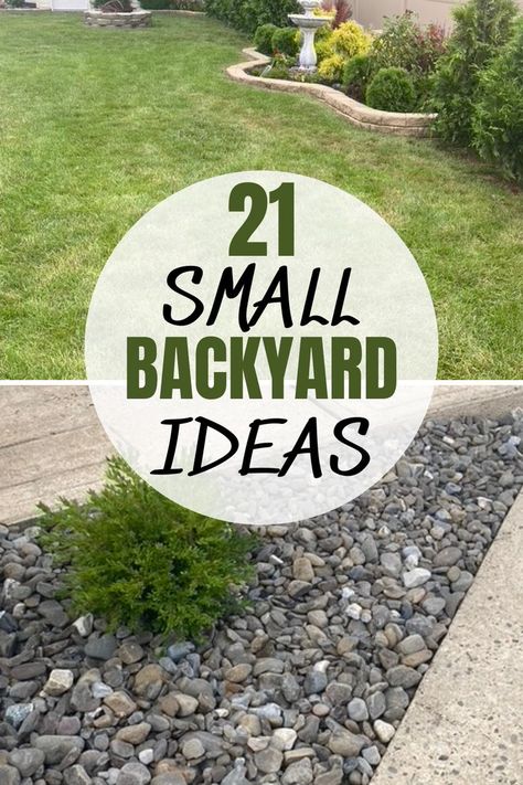 Easy Backyard Landscaping, Budget Landscaping, Small Garden Landscape, Small Yard Landscaping, Small Front Yard Landscaping, Cheap Backyard, Small Backyard Landscaping Ideas, Small Backyard Gardens, Easy Backyard