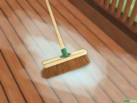 How to Clean a Trex Deck: 10 Steps (with Pictures) - wikiHow How To Clean Trex Decking, Cleaning Trex Decking, Composite Decking Designs, Outdoor Deck Design, Composite Decks, Second Story Deck, Wood Decks, Deck Restoration, Deck Cleaning