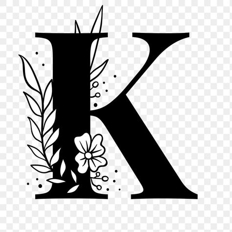 K Font Design, K Letter Design Calligraphy, K Design Letter, K Letter Design, K Font, Letter K Font, Letter K Monogram, Peepal Leaf, Typography Fonts Alphabet