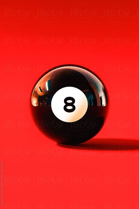 Macro render of Lucky Eight Ball on red felt. Fate and fortune concept. Fortune Cookie Messages, Eight Ball, Brand Personality, Fortune Cookie, Red Felt, Everyday Objects, Old Hollywood, Artist Inspiration, Cute Wallpapers