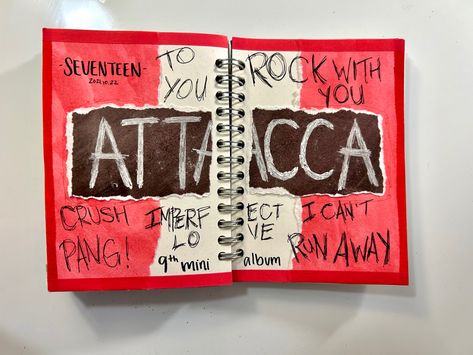 Kpop Journal Ideas Seventeen, Rock With You Seventeen, Seventeen Journal Ideas, Attacca Seventeen, Seventeen Journal, Kpop Journal Ideas, Seventeen Attacca, Svt Kpop, Kpop Journal