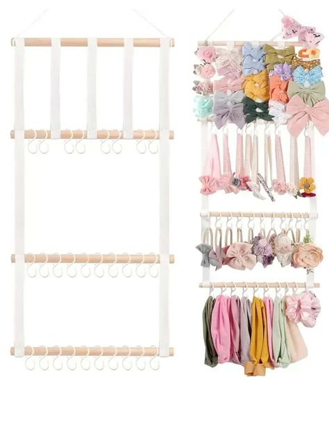 1 headband rack plus 30 hook hair bow girl, baby headband hair accessories organizer wall pendant Headband Rack, Hair Accessories Organizer, Wall Pendant, Organizing Hair Accessories, Accessories Organizer, Headband Hair, Baby Headband, Wall Organization, Accessory Organization