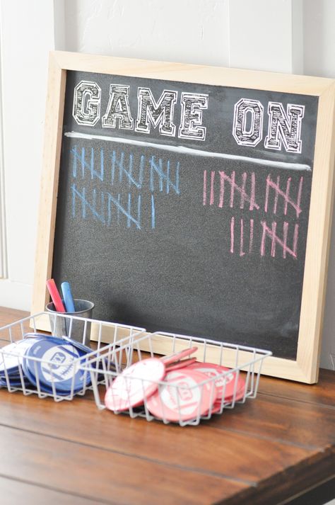 Kara's Party Ideas Team Blue vs. Team Pink Gender Reveal Party | Kara's Party Ideas Football Gender Reveal Party, Gender Reveal Activities, Baseball Gender Reveal, Football Gender Reveal, Gender Reveal Party Food, Pink Gender Reveal, Bos Baby, Simple Gender Reveal, Creative Gender Reveals