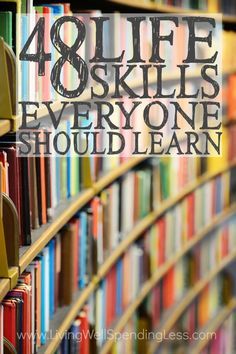 Do you have the skills it takes to be an adult? It's easy to get so wrapped up in all the must-dos and should-dos of life that we don't always take the time to consider whether we are really the kind of person we want to be. Don't miss this massive list of the 48 life skills EVERYONE should learn--which ones do you still need to work on? Important Life Lessons, Skills To Learn, Online Education, Survival Tips, Useful Life Hacks, Survival Skills, Binders, Online Learning, Self Development