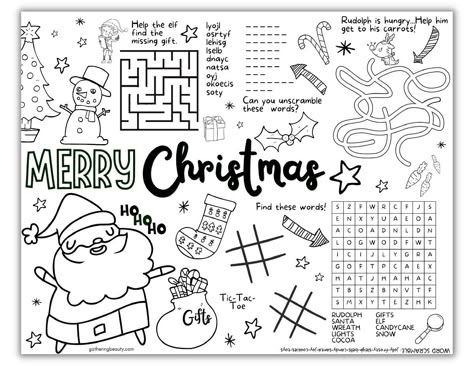 Christmas Coloring Activities For Kids - Free Printable — Gathering Beauty Christmas Printables Free Kids, Coloring Activities For Kids, Free Printable Christmas Coloring Pages, Christmas Printable Activities, Christmas Maze, Fun Coloring Pages, Free Christmas Coloring Pages, Christmas Coloring Sheets, Christmas Background Images