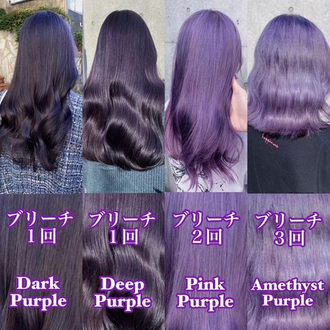 Deep Purple Hair, Hidden Hair Color, Light Purple Hair, Boosting Confidence, Purple Ombre Hair, Dyed Hair Purple, Korean Hair Color, Wine Hair, Cabello Hair