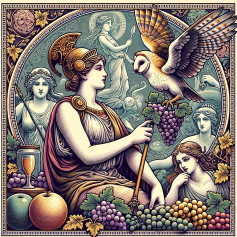 AI Generated Athena Photos and Artwork | Deep Dream Generator Greek Goddess Of Wisdom, Ancient Athens, Owl Costume, Goddess Of Wisdom, Greek Temple, Sacred Tree, Deep Dream, Divine Nature, Athena Goddess