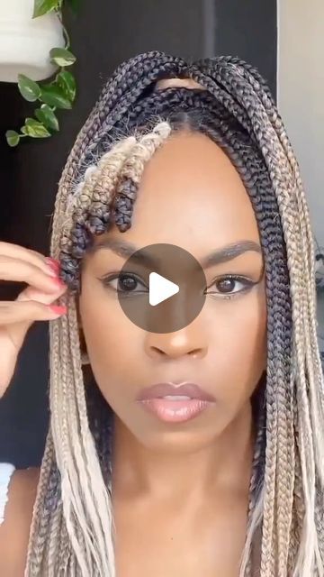 #1 #AfricanBraids Arts 💎👑💎✨💎🔥 on Instagram: "WoW Quick Bangs Tutorial🥰🥰🥰 . @africansbraid 💎😻 . #bangs #longhair #haircolor #haircut #braids #boxbraids . . @modern.day.classic #knotlessbraids #art #hair #hairgoals #protectivestyles #cute #beautiful #hair #lifestyle #model #hairdo #hairdresser #hairstylist #protectivestyles #haircare #explore #hairstyles #hairinspo #hairstyle #viral #style #instagood" Bohemian Braids With Bangs, Braids Bangs Black Women, Braids With Bangs Hairstyles, Bangs Longhair, Goddess Braid Ponytail, Braids Bangs, Braids With Bangs, Braided Bangs Hairstyles, Hair Lifestyle