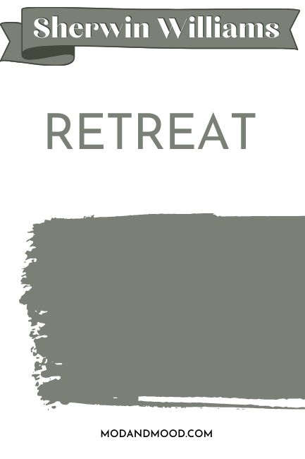 Sherman Williams Retreat Paint Color, Retreat Sherwin Williams, Sherwin Williams Retreat, Best Sage Green Paint Colors, Best Sage Green Paint, Sherwin Williams Comfort Gray, Green Bookshelves, House Paints, Sage Green Paint Color