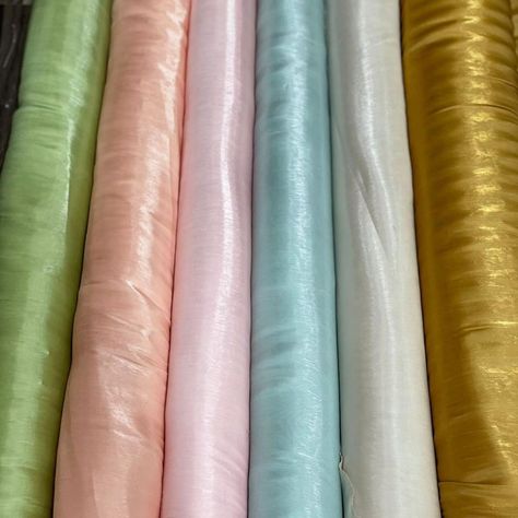 Organza Colours, Clothing Fabric Patterns, Fabric Forever, Concrete Stairs, Clothing Fabric, Colour Combination, Modern House Exterior, Dress Ideas, Kids Wear