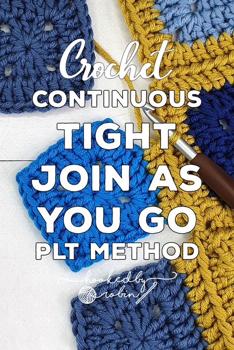 Attach As You Go Granny Square, Joining Granny Squares With Double Crochet, Continuous Joining Granny Squares, How To Join Solid Granny Squares, Joining Granny Squares As You Go, Joining Solid Granny Squares, How To Sew Crochet Squares Together, Join As You Go Crochet Blanket, Crochet Join As You Go