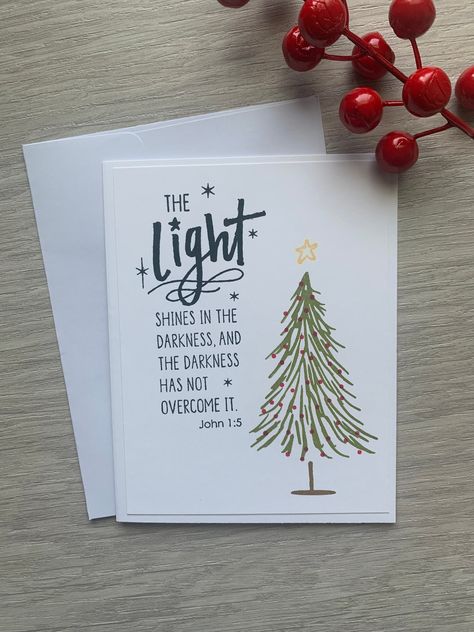 Simple Christian Christmas Cards, Christmas Card Bible Verses, Scripture For Christmas Cards, Christmas Card Sayings Christian, Diy Christian Christmas Cards, Christian Christmas Card Ideas, Christmas Verses For Cards, Christmas Cards Jesus, Christian Christmas Cards Handmade