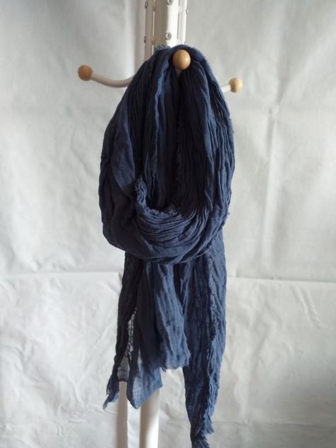 Navy blue scarf,  XL navy blue scarf hand dyed  Navy blue cotton scarf,scarf for men   women,gift fo Pink Silk Scarf, Navy Blue Scarf, Hand Dyed Silk Scarf, Long Silk Scarf, Fashion Pria, Hand Dyed Silk, Blue Scarf, Scarf Women, Cotton Scarf