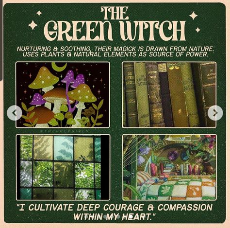 Green Witch Aesthetic, Witch Aesthetics, Nature Spirituality, Powerful Witch, Fae Aesthetic, Real Witches, Green Witchcraft, Black Magick, Witch Spirituality