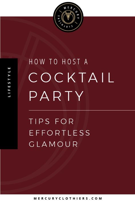 Cocktail Party: How To Host The Perfect After-Work Get-Together | Ready to impress your coworkers with a glamourous cocktail party? Click through for tips on how to host the perfect cocktail recipe, glasswear for your cocktail party, and how to pick the perfect cocktail dress! #entertaining #party #host #partyplanning #eventplanning How To Throw A Cocktail Party, Cocktail Party Decorations Night, World Cocktail Day, Cocktail Party Outfits, Power Suits For Women, Interview Suits, Cocktail Party Decor, Cocktail Party Outfit, Interview Dress