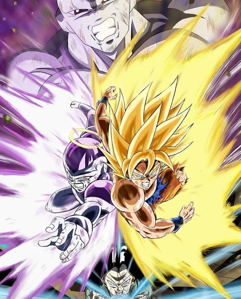 Goku & Frieza Vs Jiren Goku Vs Frieza, Goku Vs Jiren, Dragonball Goku, Super Goku, Dragon Z, Dragon Ball Tattoo, Dragonball Super, Dragon Ball Painting, Dragon Ball Super Wallpapers